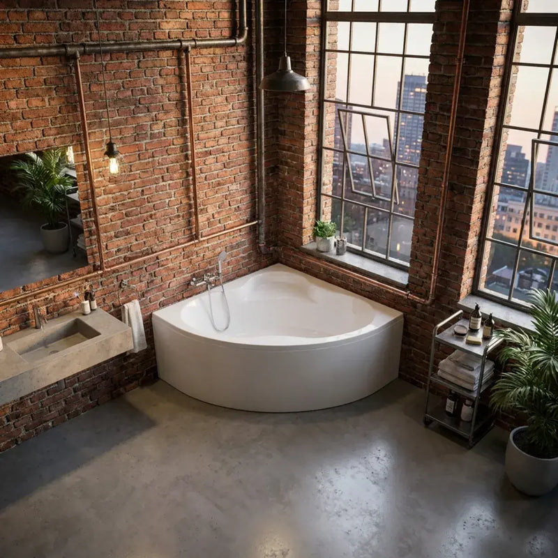 Carron Monarch 1300 x 1300mm Corner Bath Standard & Carronite Options - Carronite