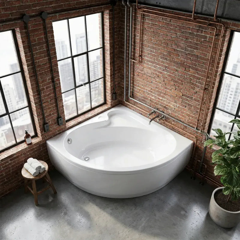 Carron Oriole 1200 x 1200mm Corner Bath Standard & Carronite Options - Standard