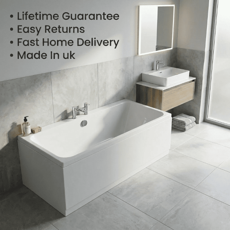 Carron Profile 1800 x 700 Double Ended Bath - Standard & Carronite Options - Carronite