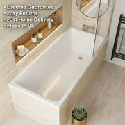 Carron Profile 1800 x 700mm Single Ended Bath - Standard & Carronite Options - Standard