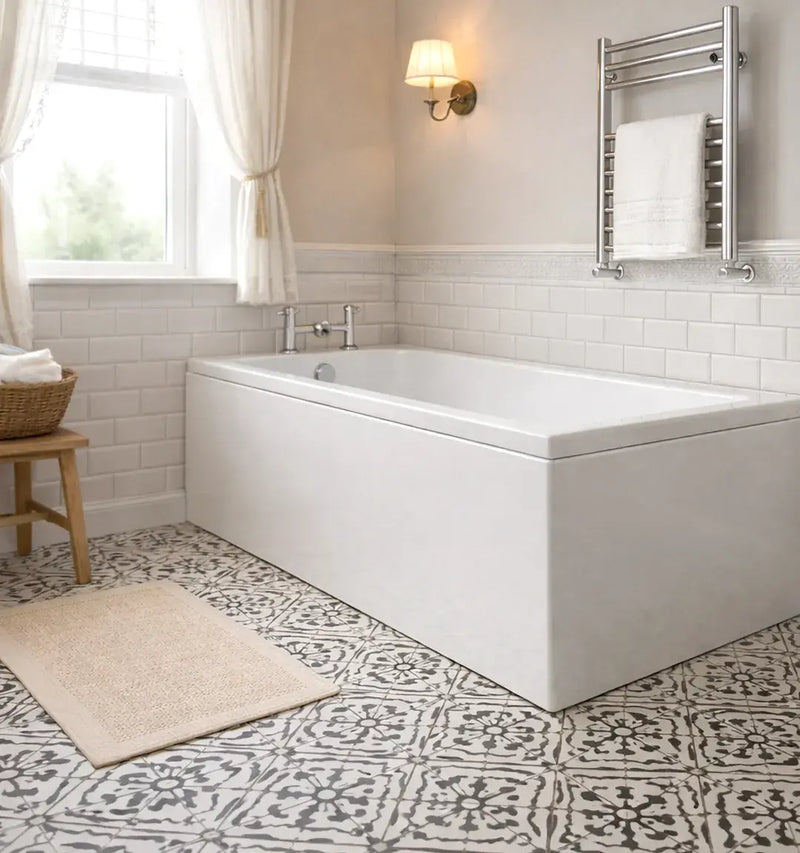 Carron Quantum 1700 x 700mm Single Ended Bath - Standard & Carronite Options - Carronite