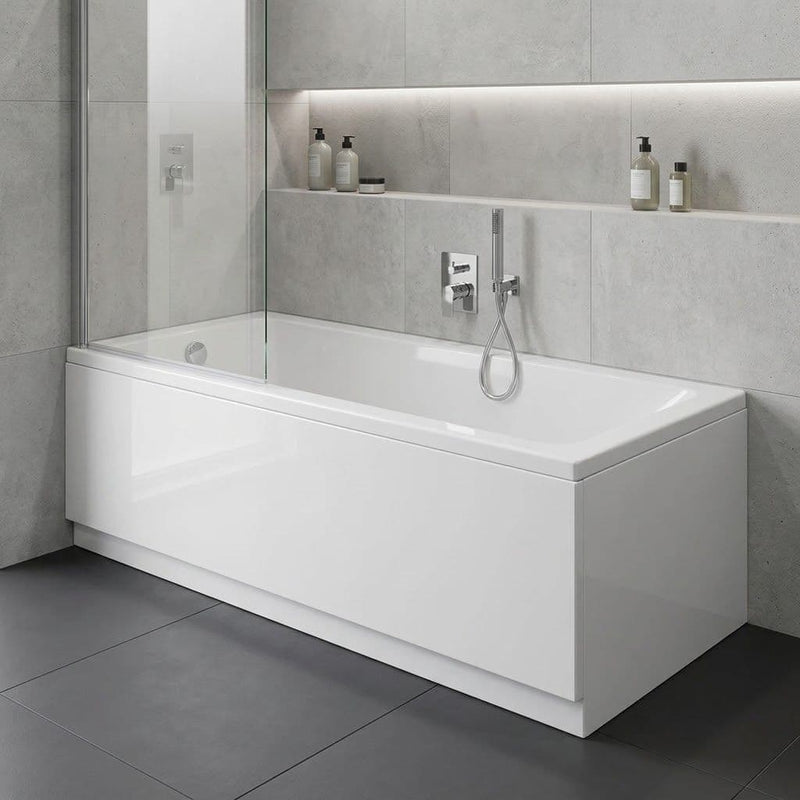 Carron Quantum 1700 x 700mm Single Ended Bath - Standard & Carronite Options - Carronite