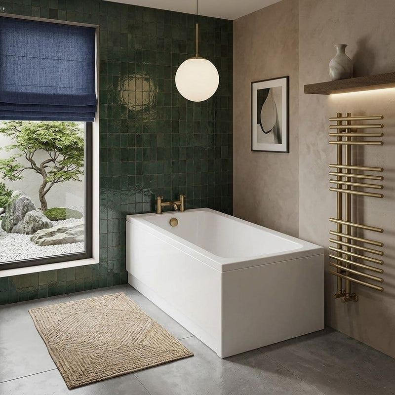 Carron Quantum 1700 x 750mm Single Ended Bath - Standard & Carronite Options - Standard