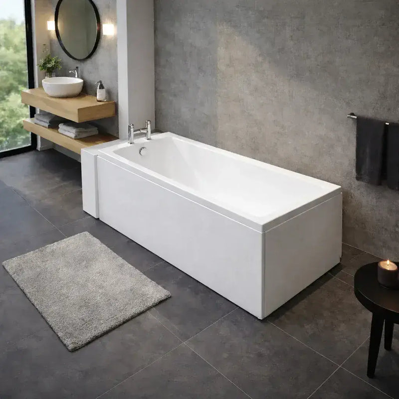 Carron Quantum 1700 x 900mm Single Ended Bath - Standard & Carronite Options - Standard