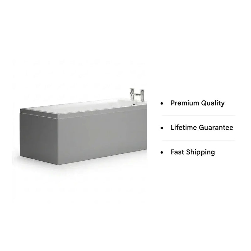 Carron Quantum 1800 x 725mm Single Ended Bath - Standard & Carronite Options - Carronite