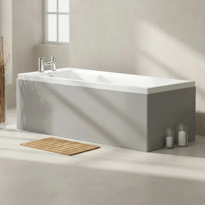 Carron Quantum 1800 x 725mm Single Ended Bath - Standard & Carronite Options - Carronite