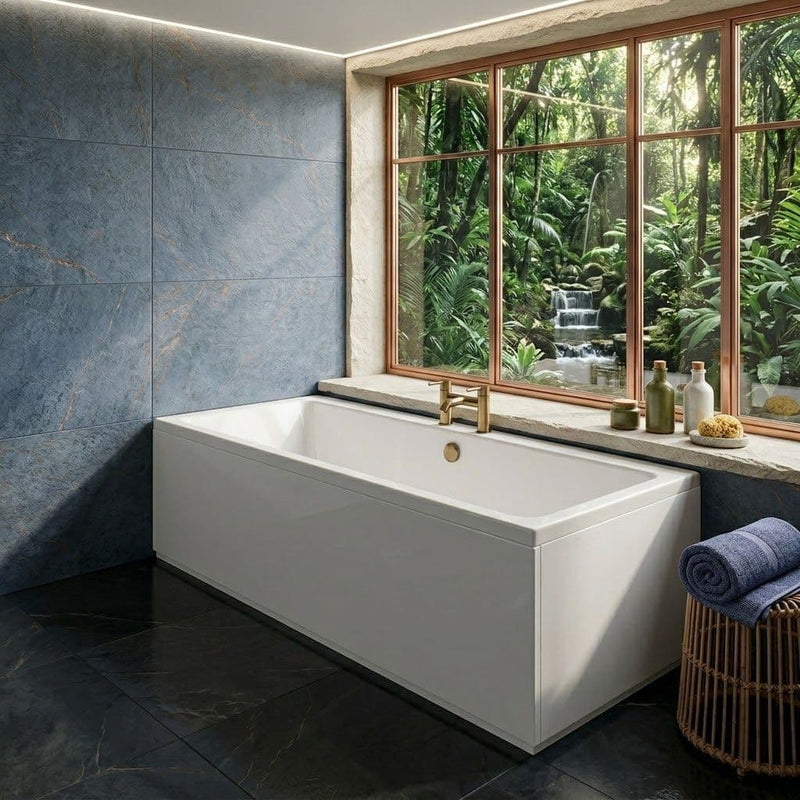 Carron Quantum 1800 x 800 Double Ended Bath - Standard & Carronite Options - Carronite