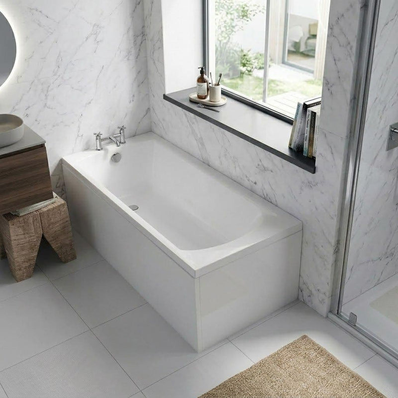 Carron Sigma 1700 x 800mm Single Ended Bath - Standard & Carronite Options - Carronite