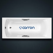 Carron Sigma 1700 x 800mm Single Ended Bath With Chrome Grips- Standard & Carronite Options - Standard