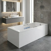 Carron Sigma 1800 x 800mm Single Ended Bath With Chrome Grips- Standard & Carronite Options - Carronite