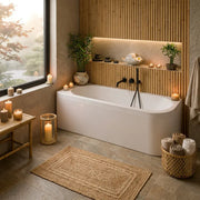 Carron Status 1600mm x 725mm Right-Hand Offset J-Shaped Corner Bath - Standard