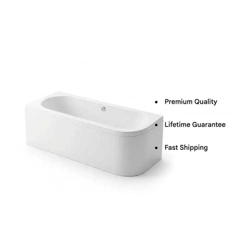 Carron Status 1600mm x 725mm Right-Hand Offset J-Shaped Corner Bath - Standard