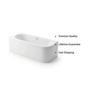 Carron Status 1600mm x 725mm Right-Hand Offset J-Shaped Corner Bath - Carronite