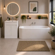 Carron Status 1700mm x 725mm Left-Hand Offset J-Shaped Corner Bath - Standard
