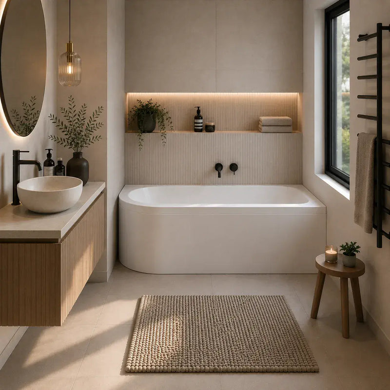 Carron Status 1700mm x 725mm Left-Hand Offset J-Shaped Corner Bath - Standard