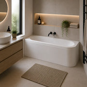 Carron Status 1700mm x 725mm Right-Hand Offset J-Shaped Corner Bath - Carronite
