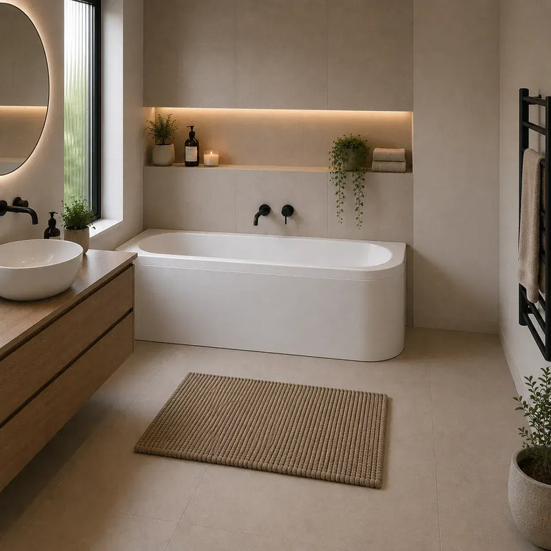 Carron Status 1700mm x 800mm Right-Hand Offset J-Shaped Corner Bath - Carronite