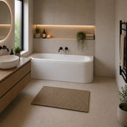 Carron Status 1700mm x 800mm Right-Hand Offset J-Shaped Corner Bath - Standard
