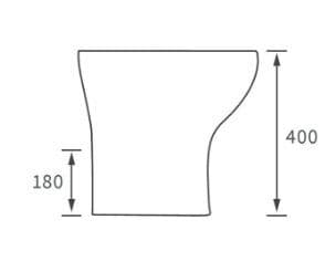 Cedare Back To Wall Toilet inc Soft Close Seat