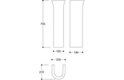 Cedare Bathroom Pack with Bath (various sizes), Toilet, Basin & Pedestal, Taps and Wastes