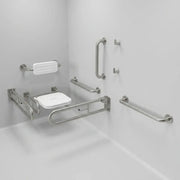 Changing Room Doc M Pack with Stainless Steel, Blue, Grey or White Rails
