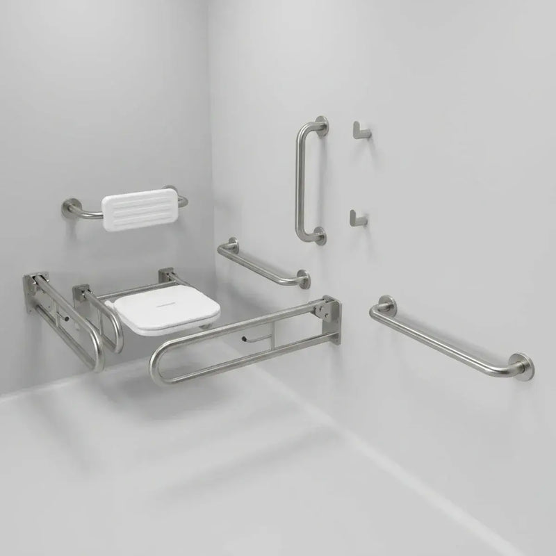 Changing Room Doc M Pack with Stainless Steel, Blue, Grey or White Rails