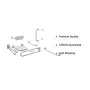 Changing Room Doc M Pack with Stainless Steel, Blue, Grey or White Rails