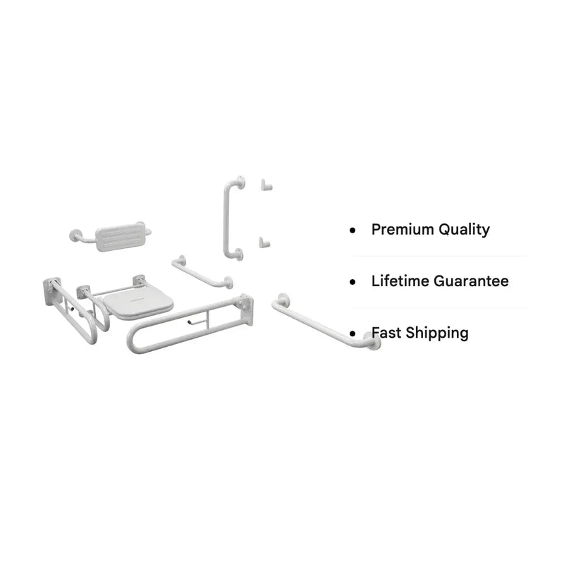 Changing Room Doc M Pack with Stainless Steel, Blue, Grey or White Rails