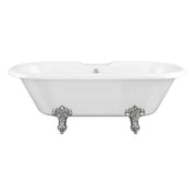 Classics Freestanding 1690 x 740mm White Bath With Chrome Feet