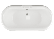 Classics Freestanding 1690 x 740mm White Bath With Chrome Feet