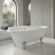Classics Freestanding 1690 x 740mm White Bath With Chrome Feet