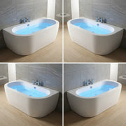 Columba 1700 x 750mm Back To Wall Bath and Panel