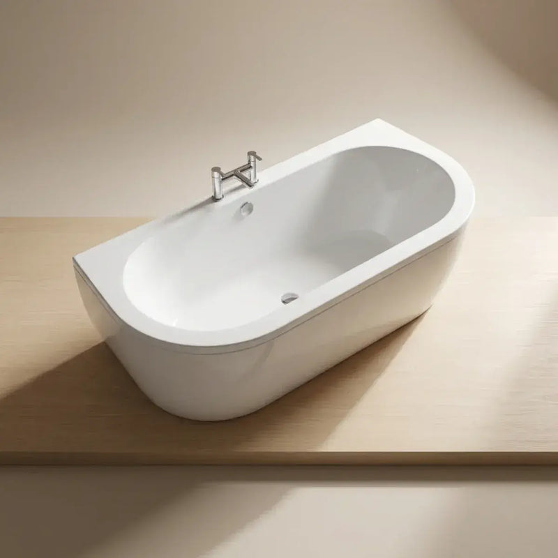 Columba 1700 x 750mm Back To Wall Bath and Panel