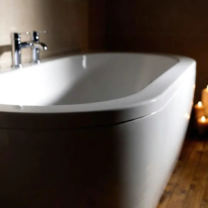 Columba 1700 x 750mm Back To Wall Bath and Panel
