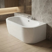 Columba 1700 x 750mm Back To Wall Bath and Panel