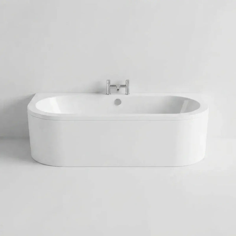 Columba 1700 x 750mm Back To Wall Bath and Panel