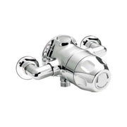 Commercial Thermostatic Exposed Mixer Shower, Chrome