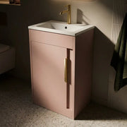 Cruzz 510mm Floor-Standing Basin Vanity Unit & Basin Matt Antique Rose