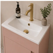 Cruzz 510mm Floor-Standing Basin Vanity Unit & Basin Matt Antique Rose