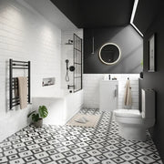 Cruzz 510mm White Floor-Standing Basin Vanity Unit & Basin