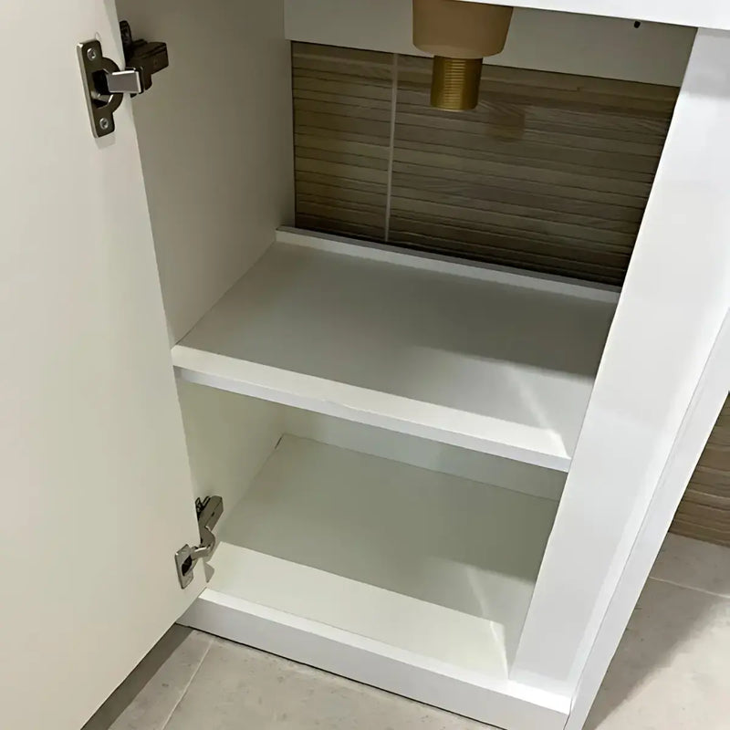 Cruzz 510mm White Floor-Standing Basin Vanity Unit & Basin