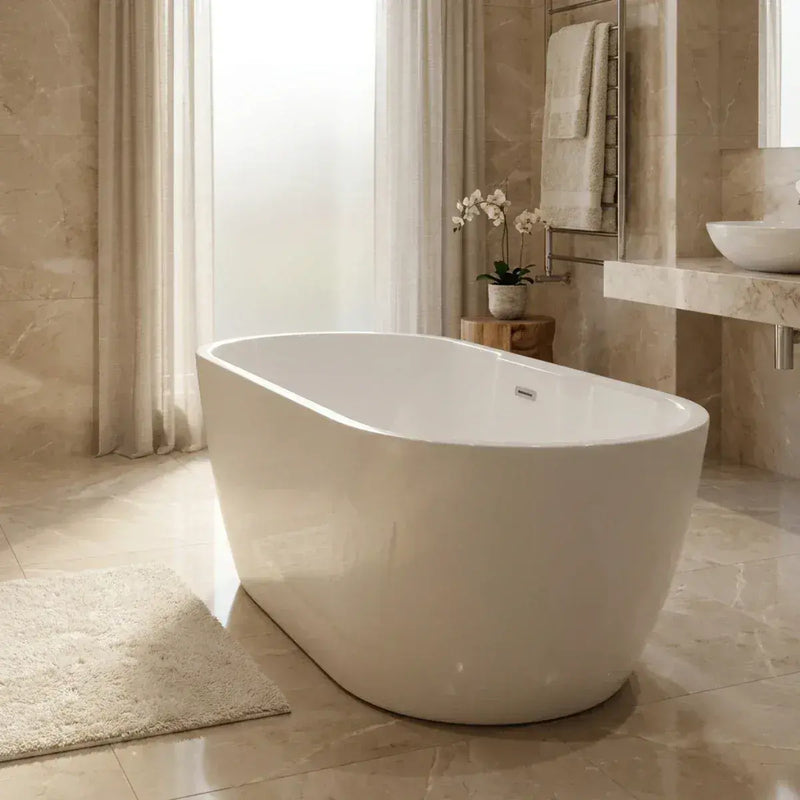 Cygnus 1550 x 740mm White Freestanding Bath