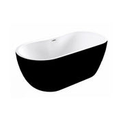 Cygnus 1655 x 740mm Gloss Black Freestanding Bath