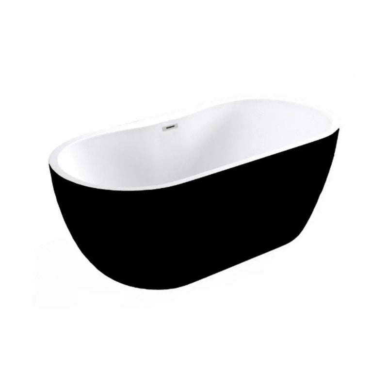 Cygnus 1655 x 740mm Gloss Black Freestanding Bath