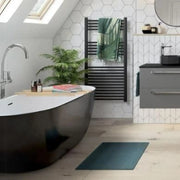 Cygnus 1655 x 740mm Gloss Black Freestanding Bath