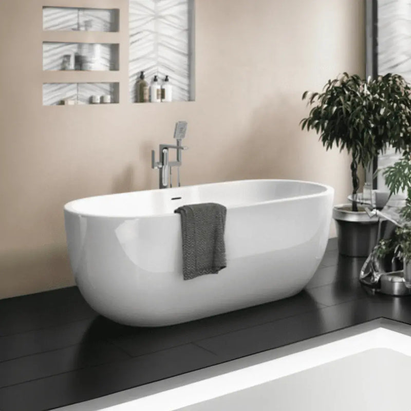 Cygnus 1655 x 745mm White Freestanding Bath
