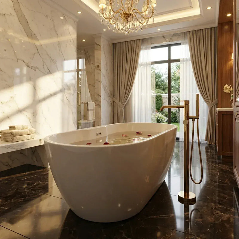 Cygnus 1655 x 745mm White Freestanding Bath