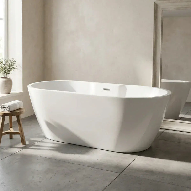 Cygnus 1655 x 745mm White Freestanding Bath