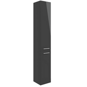 Deltar 350mm Floor Standing 2 Door Tall Unit, Anthracite Gloss