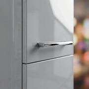 Deltar 350mm Floor Standing 2 Door Tall Unit, Grey Gloss